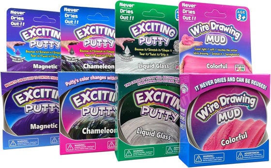 Mud putty set of 4