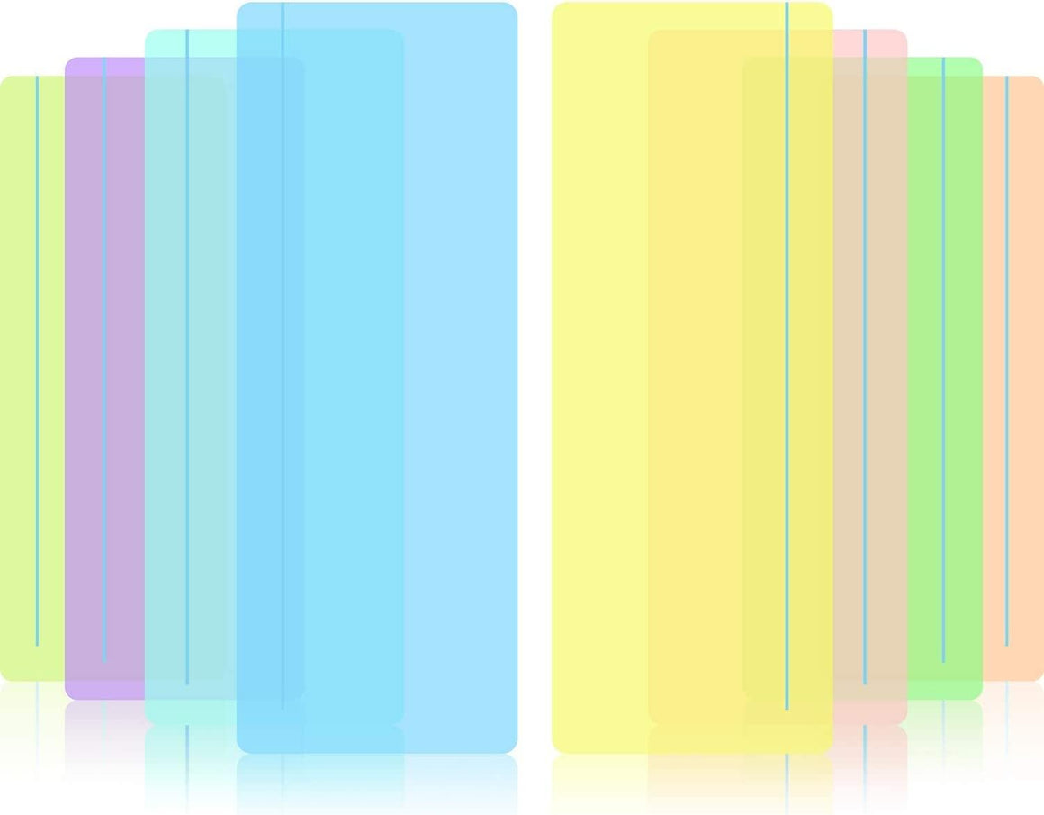Coloured Overlay Reading Sheets (12 Pack)