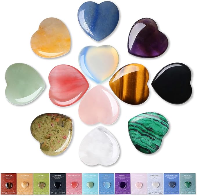 Worry Stones (Natural Crystal Set) Adults -