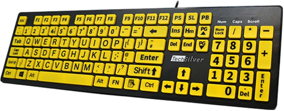 Large Print Keyboard (High Contrast)