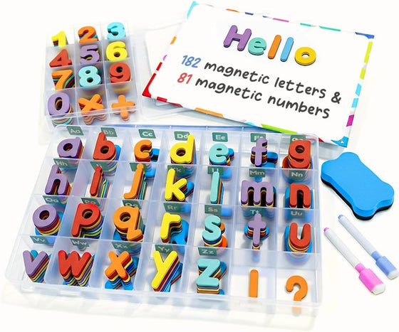 Magnetic Letters and Numbers Set