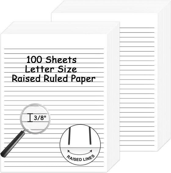 Raised Line Paper (Tactile Writing Paper)