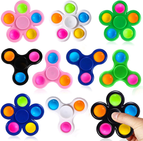 Pop It Fidget Spinner (10 Pack)