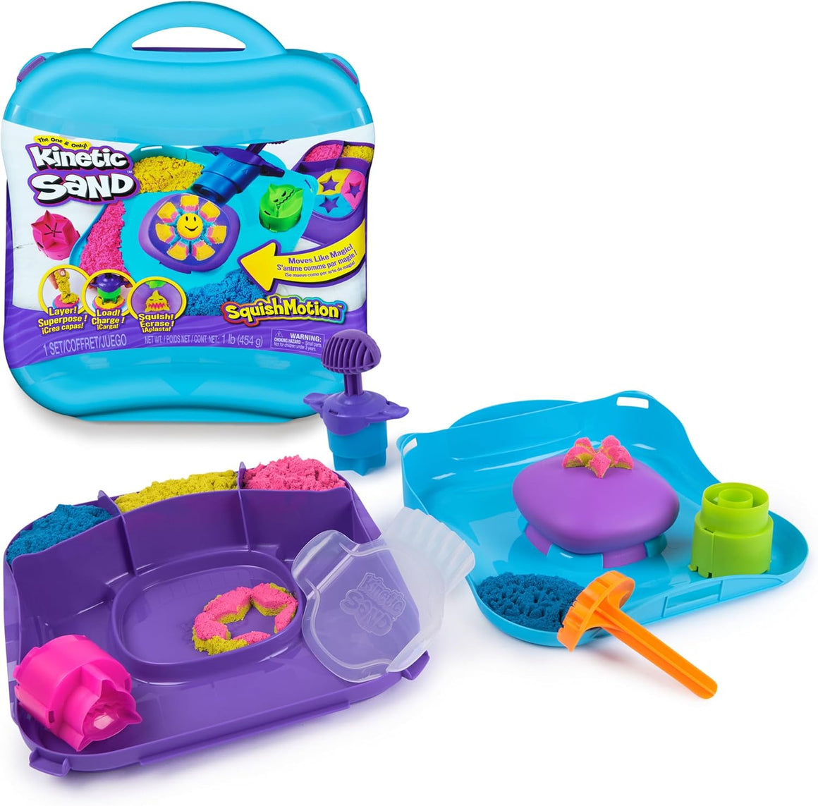 Sensory Bin with Kinetic Sand